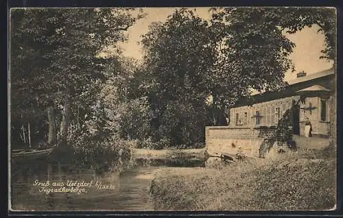 AK Uetzdorf, Motiv mit Jugendherberge