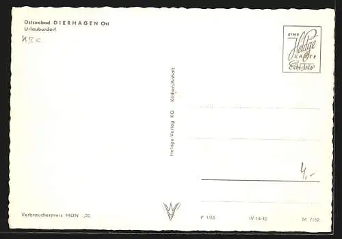 AK Dierhagen, Ostseebad, Strassenpartie im Urlauberdorf