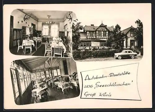 AK Gross Köris, Gasthaus Autobahnraststätte Seeschlösschen