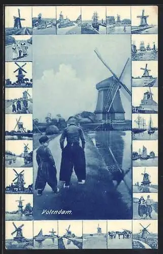 AK Volendam, Zwei Kinder auf dem Dam