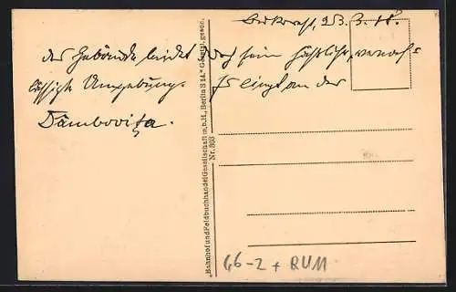 AK Bukarest, Pferdebahn am Justizpalast