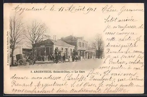 AK Argenteuil /Seine-et-Oise, La Gare