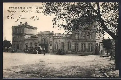 AK Survilliers /S.-et.O., La Gare