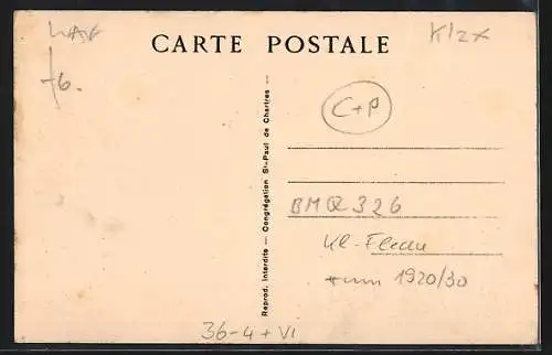 AK Bentré /Cochinchine, Midi, sous un petit ombrage, chacun va savourer son bol de riz