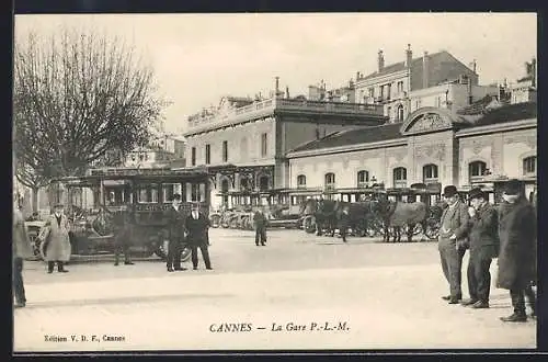 AK Cannes, La Gare P.-L.-M.