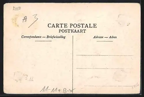 AK Contich, Bahnunglück am 21. May 1908, Verletzter wird zu Wagen geführt