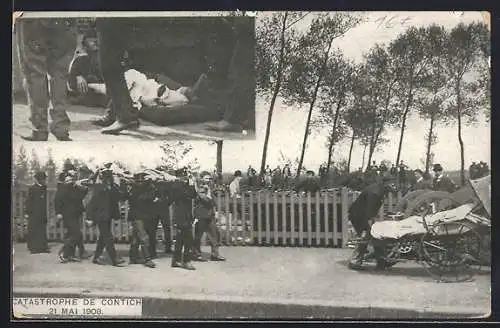 AK Contich, Catastrophe de Contich, 21 Mai 1908