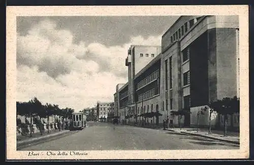 AK Bari, Via della Vittoria, Strassenbahn