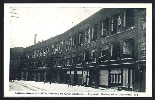 AK Halifax, Business Street Wrecked by Great Explosion