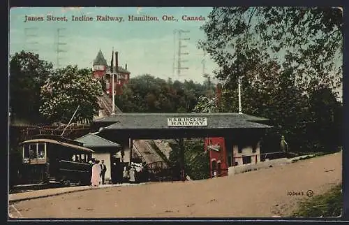 AK Hamilton /Ont., James Street, Incline Railway, Bergbahn