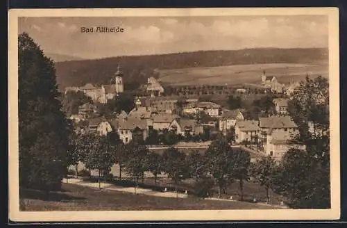 AK Bad Altheide, Ortsansicht aus der Vogelschau