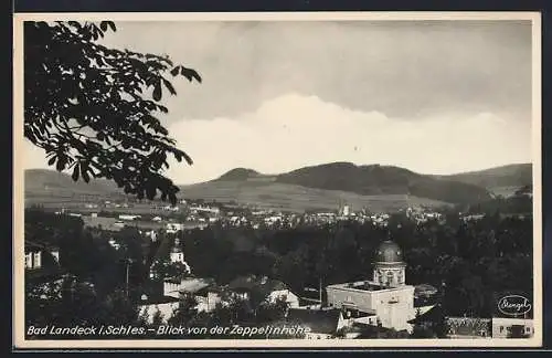 AK Bad Landeck i. Schles., Blick von der Zeppelinhalle
