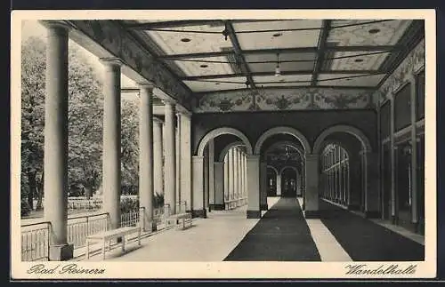 AK Bad Reinerz, Wandelhalle, Innenansicht
