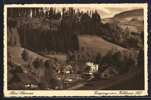 AK Bad Reinerz, Eingang in`s Kohauer Tal