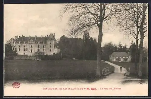 AK Vendeuvre-sur-Barse, Le Parc du Château