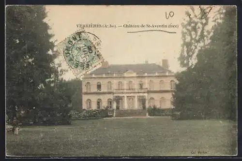 AK Verrières, Château de St-Aventin, face