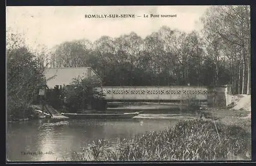 AK Romilly-sur-Seine, Le Pont tournant