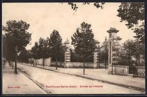 AK Romilly-sur-Seine, Entrée de l`Hôpital