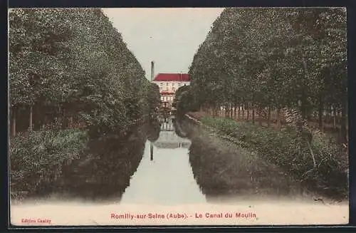 AK Romilly-sur-Seine, Le Canal du Moulin