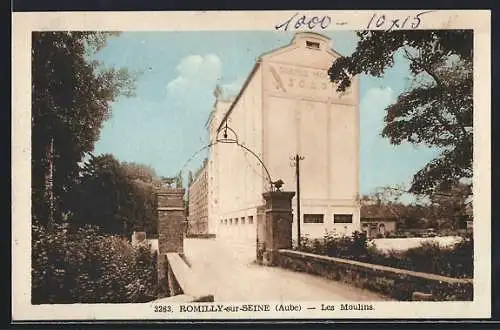 AK Romilly-sur-Seine, Les Moulins et le paysage environnant