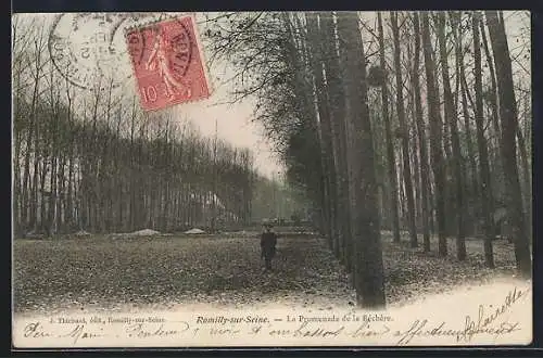 AK Romilly-sur-Seine, La Promenade de la Béchère