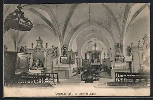 AK Coussegrey, Intérieur de l`église