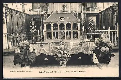 AK Ville-sous-la-Ferté, Châsse de Saint Bernard dans l`église