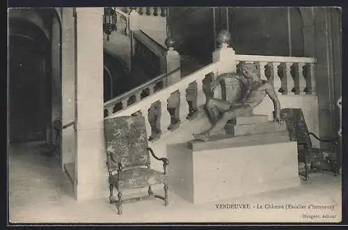 AK Vendeuvre, Le Château, Escalier d`honneur