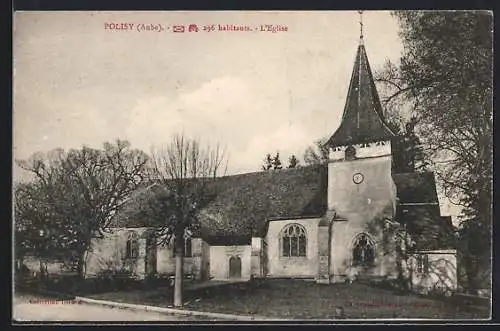 AK Polisy, L`Église de Polisy avec arbres environnants