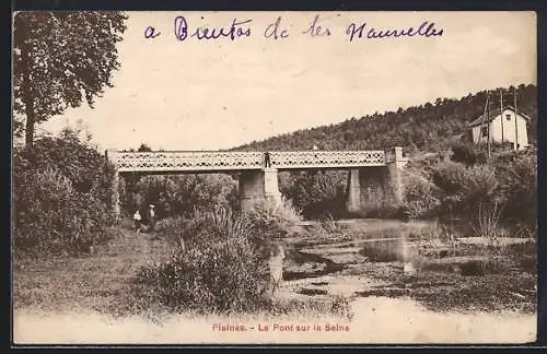 AK Plaines, Le Pont sur la Seine