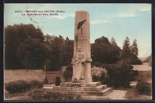AK Mussy-sur-Seine, Le Monument aux Morts