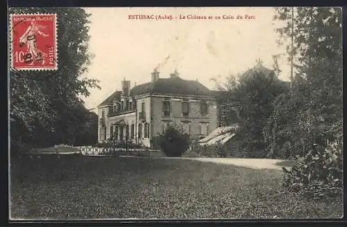AK Estissac, Le Château et un Coin du Parc