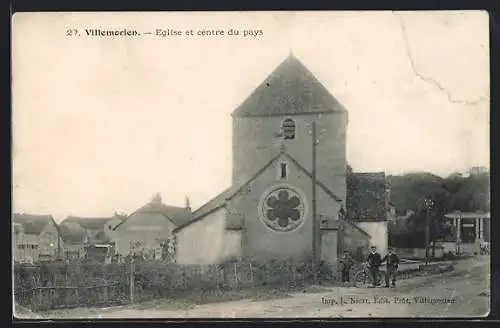 AK Villemorien, Église et centre du pays