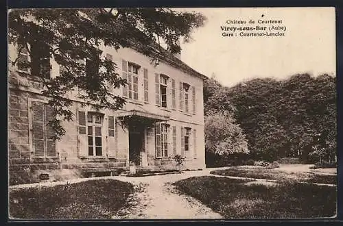 AK Virey-sous-Bar, Château de Courtenot et son jardin élégant