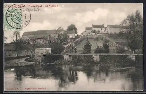 AK Ricey-Haut, Le Vannage et le pont sur la rivière