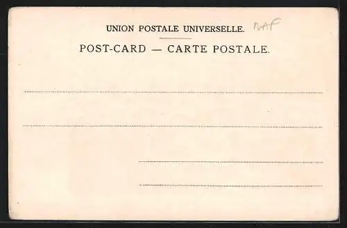 Lithographie Suez, Blick auf eine Strasse der Stadt