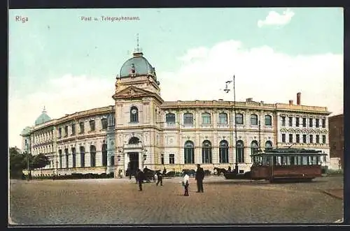 AK Riga, Post und Telegrafenamt