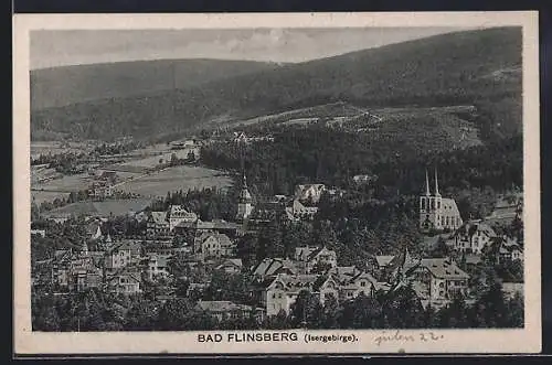 AK Bad Flinsberg, Gesamtansicht aus der Vogelschau