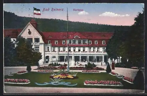 AK Bad Reinerz, Kurhaus mit Anlagen