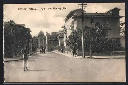 AK Heliopolis, A Street, Strassenansicht