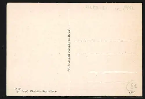 AK Käthe Kruse-Puppen beim Kaffee-Kränzchen