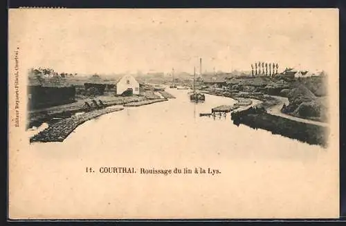 AK Courtrai, Rouissage du lin à la Lys