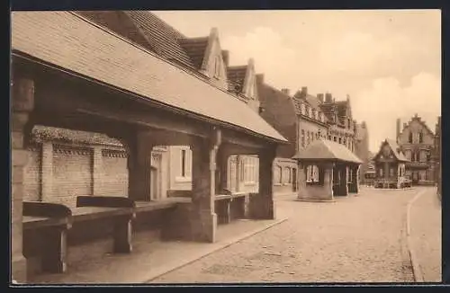 AK Ypres, La Poissonnerie