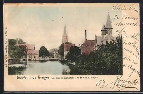 AK Bruges, La Maison Eclusière sur le Lac d`Amour