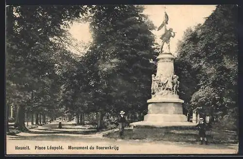 AK Hasselt, Place Léopold, Monument du Boerenkrijg