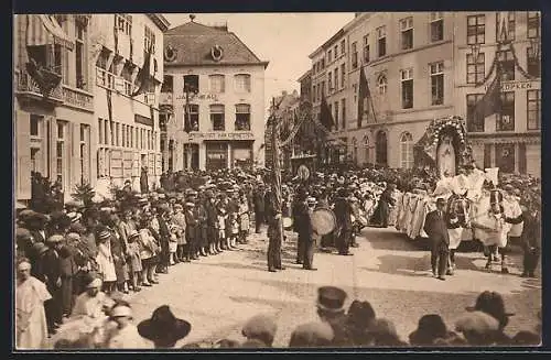 AK Hasselt, Processie der zevenjarige feesten van O. L. Vrouw Virga-Jesse, Maria Onbevlekt ontvangen