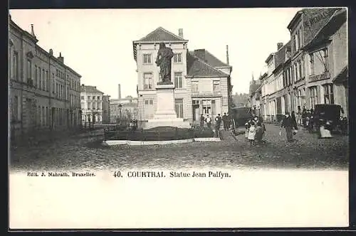 AK Courtrai, Statue Jean Palfyn