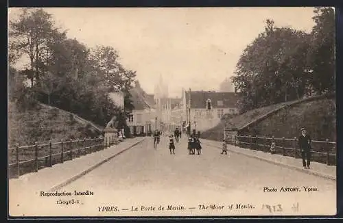AK Ypres, La Porte de Menin