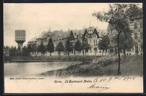 AK Ypres, Le Boulevard Malou