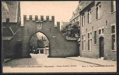 AK Mont-Saint-Amand /Gand, Béguinage, Porte d`entrée, Nord